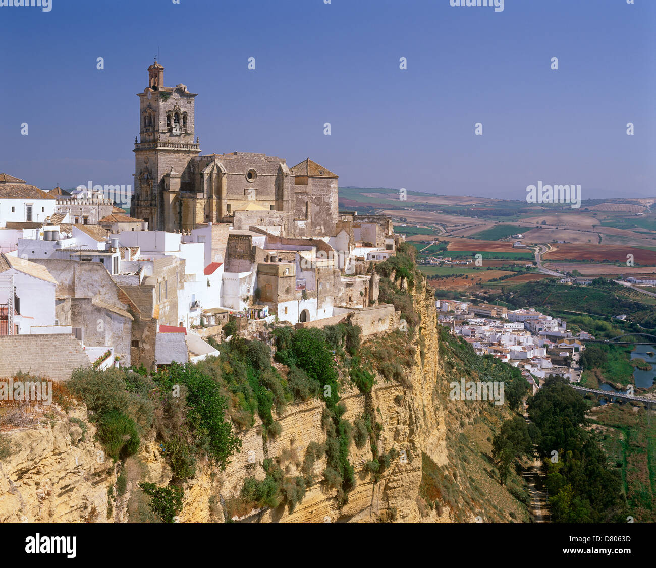 Arcos De La Frontera, Provinz Cadiz, Andalusien, Spanien Stockfoto