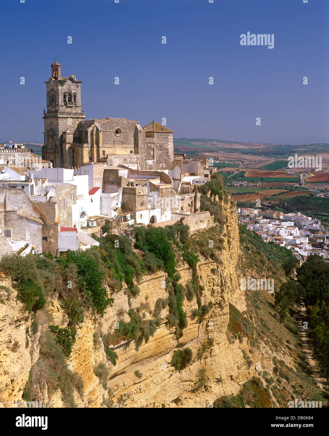 Arcos De La Frontera, Provinz Cadiz, Andalusien, Spanien Stockfoto