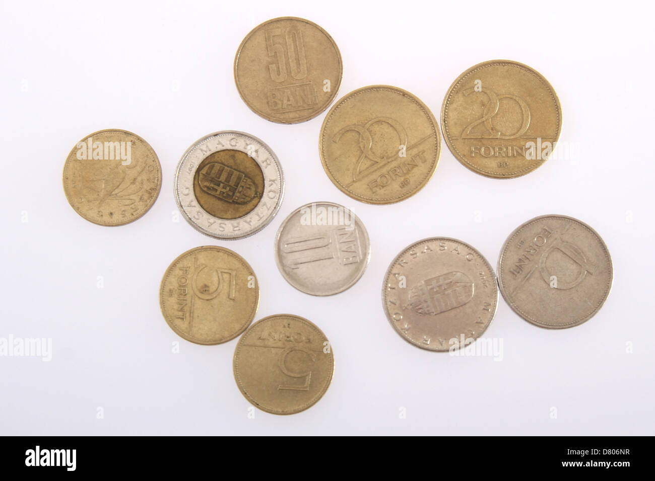Der Forint (Zeichen: Ft; Code: HUF) ist die Währung von Ungarn Stockfoto
