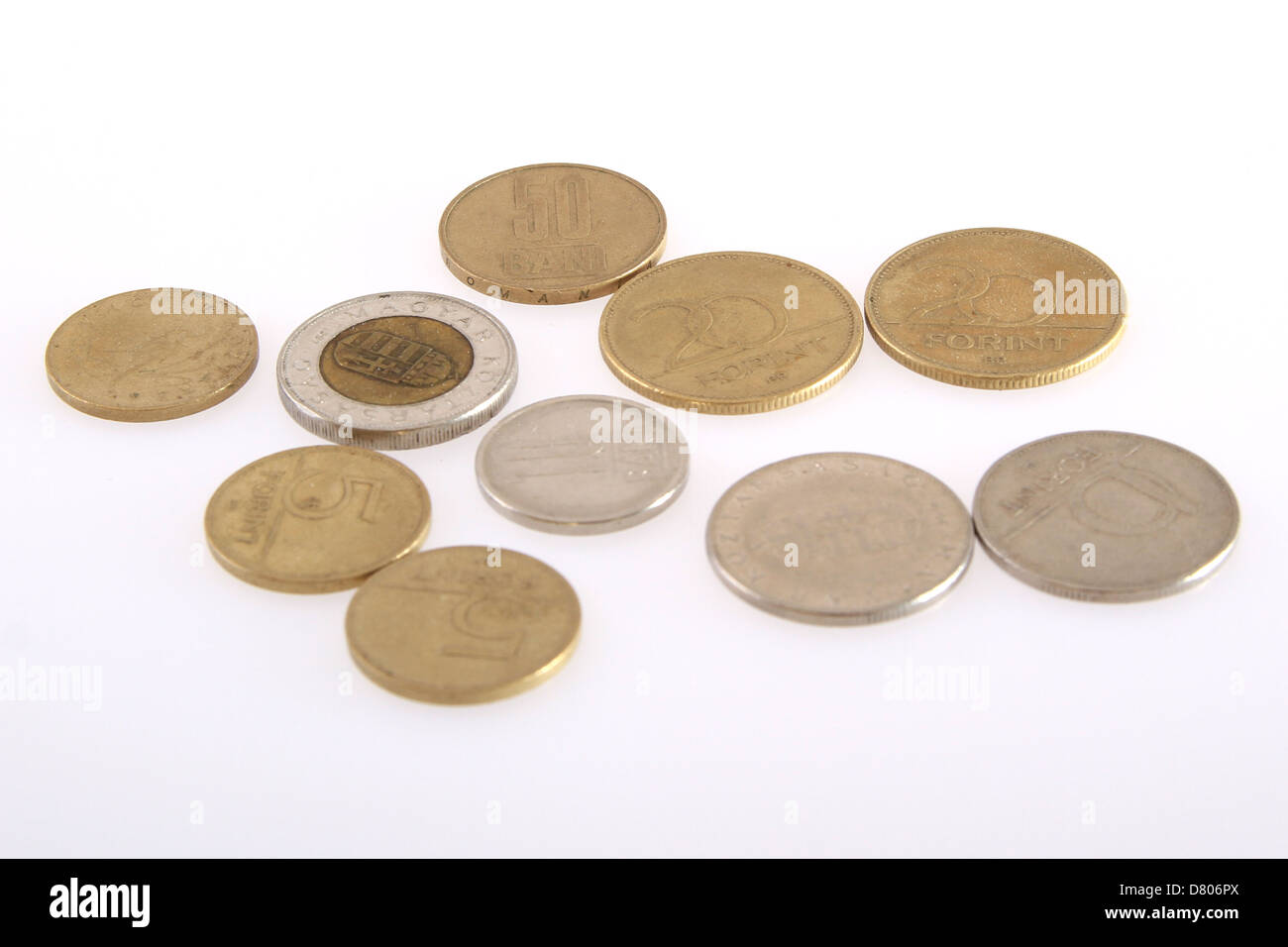 Der Forint (Zeichen: Ft; Code: HUF) ist die Währung von Ungarn Stockfoto