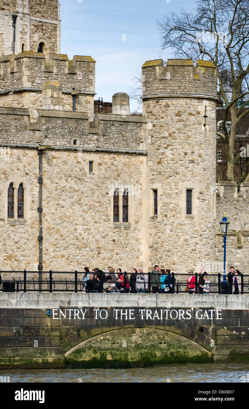 Traitors Gate - Tower of London Stockfoto