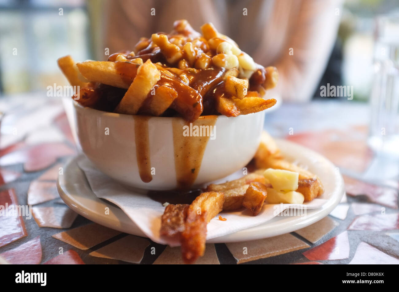 Poutine Ist Ein Fast Food Gericht Die Ihren Ursprung In Quebec Und Finden Sie Jetzt In Ganz Kanada Stockfotografie Alamy