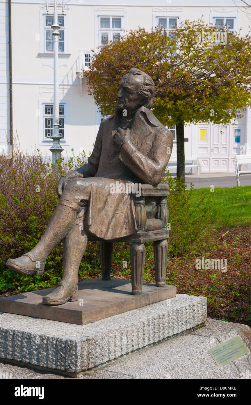 Goethovo Namesti Platz Marianske Lazne aka Marienbad Stadt Karlovy Vary Thermenregion Tschechische Republik Europa Stockfoto