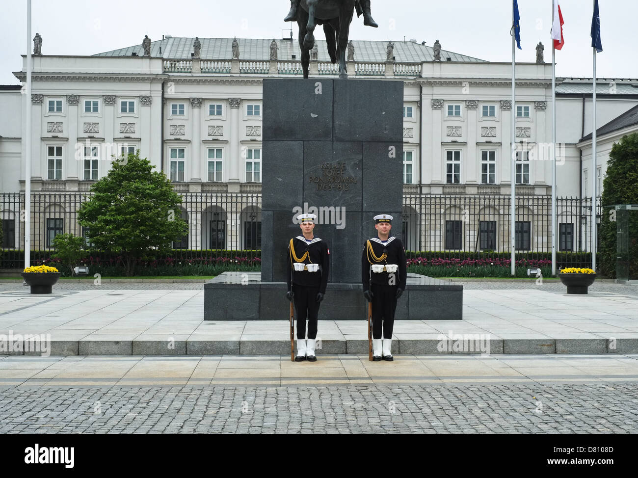 Polnische Marines in Warschau Stockfoto