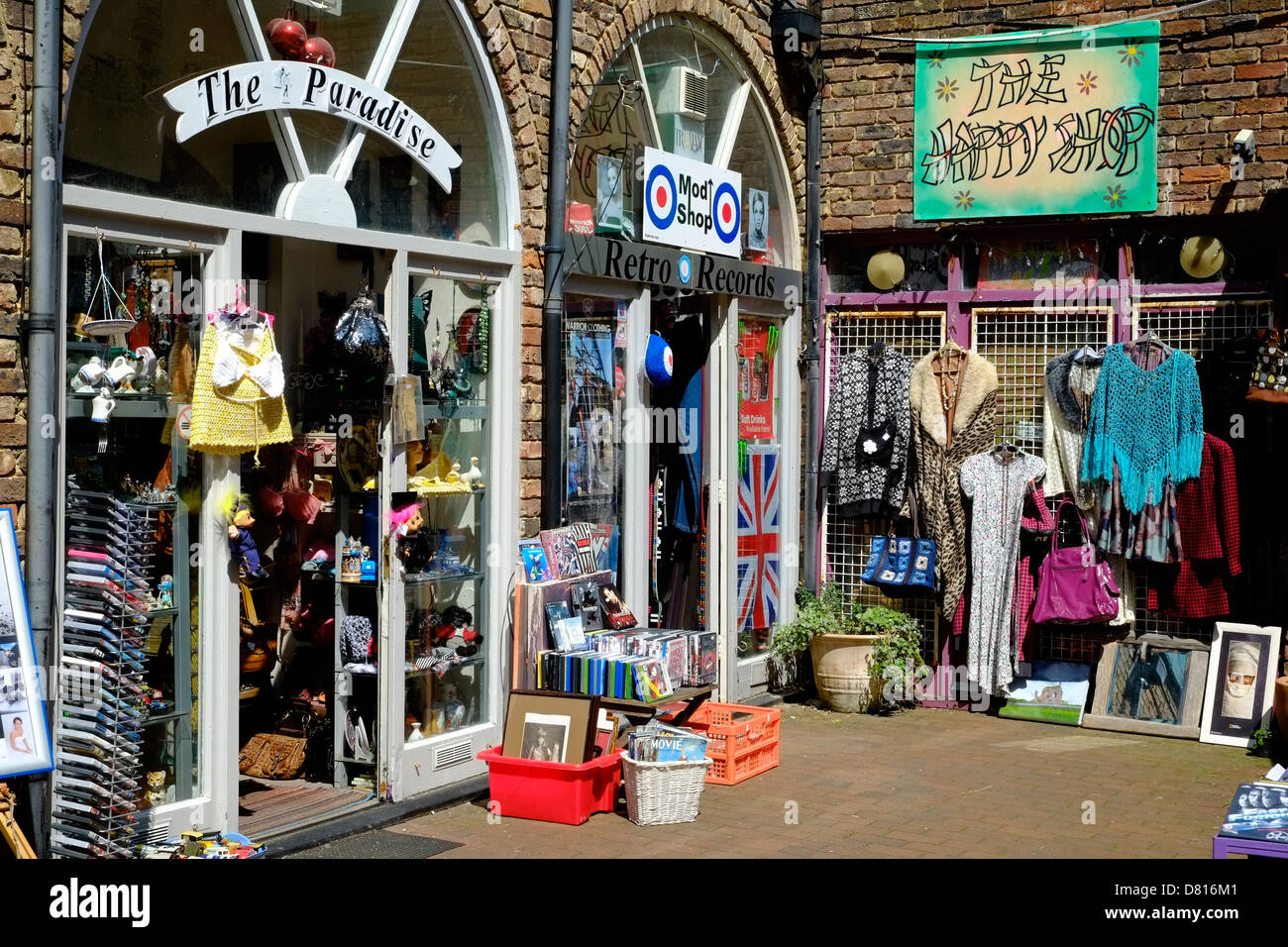 Retro-Shop in Hastings alte Stadt Westhill Arcade-George Street England UK GB Stockfoto Retro-Shop in Hastings alte Stadt Westhill Arcade-George Street England UK GB Stockfoto