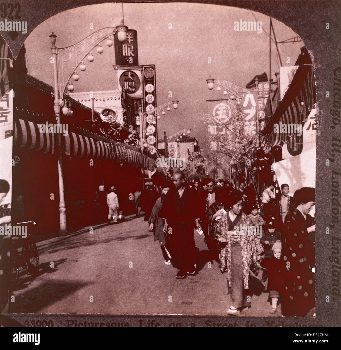 Straßenszene, Yokohama, Japan, ca. 1905 Stockfoto