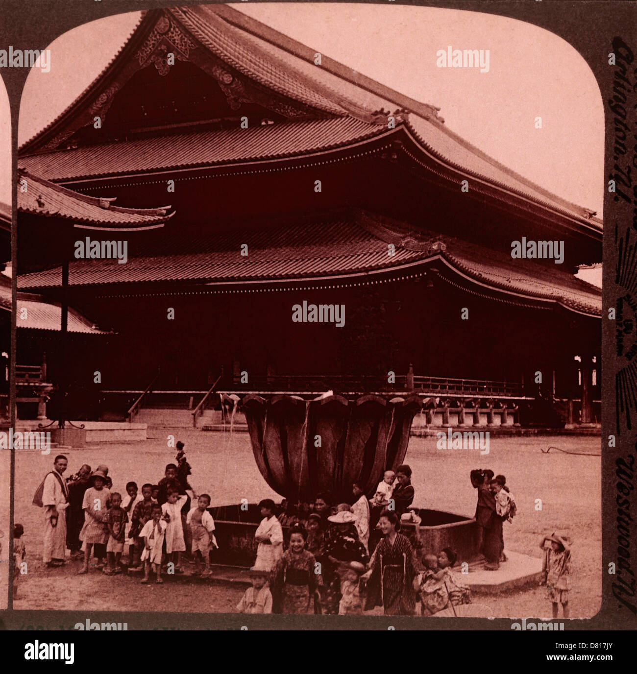 Higashi Hongwanji, buddhistische Tempel, Kyoto, Japan, ca. 1904 Stockfoto