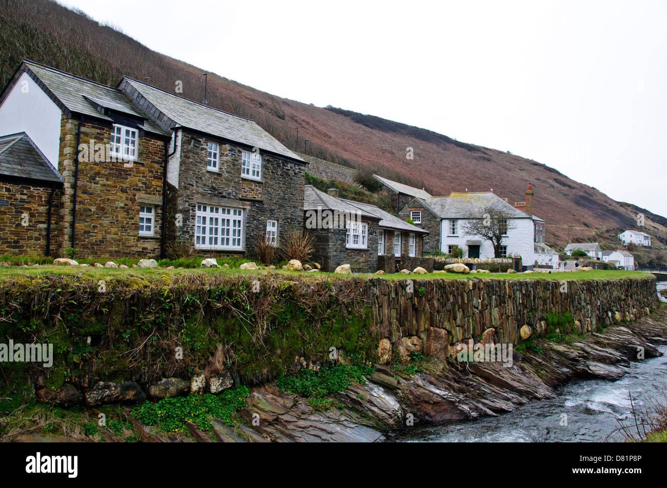 Boscastle, Cornwall, malerische Protectyed Hafen, National Trust, beliebtes Touristenziel, vorbehaltlich Sturzfluten in 2004 Stockfoto