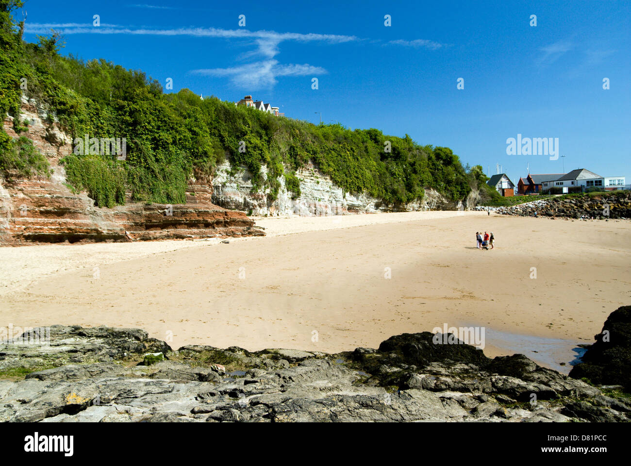 Strand Jacksons Bay, Barry Island, Vale von Glamorgan, South Wales, UK. Stockfoto