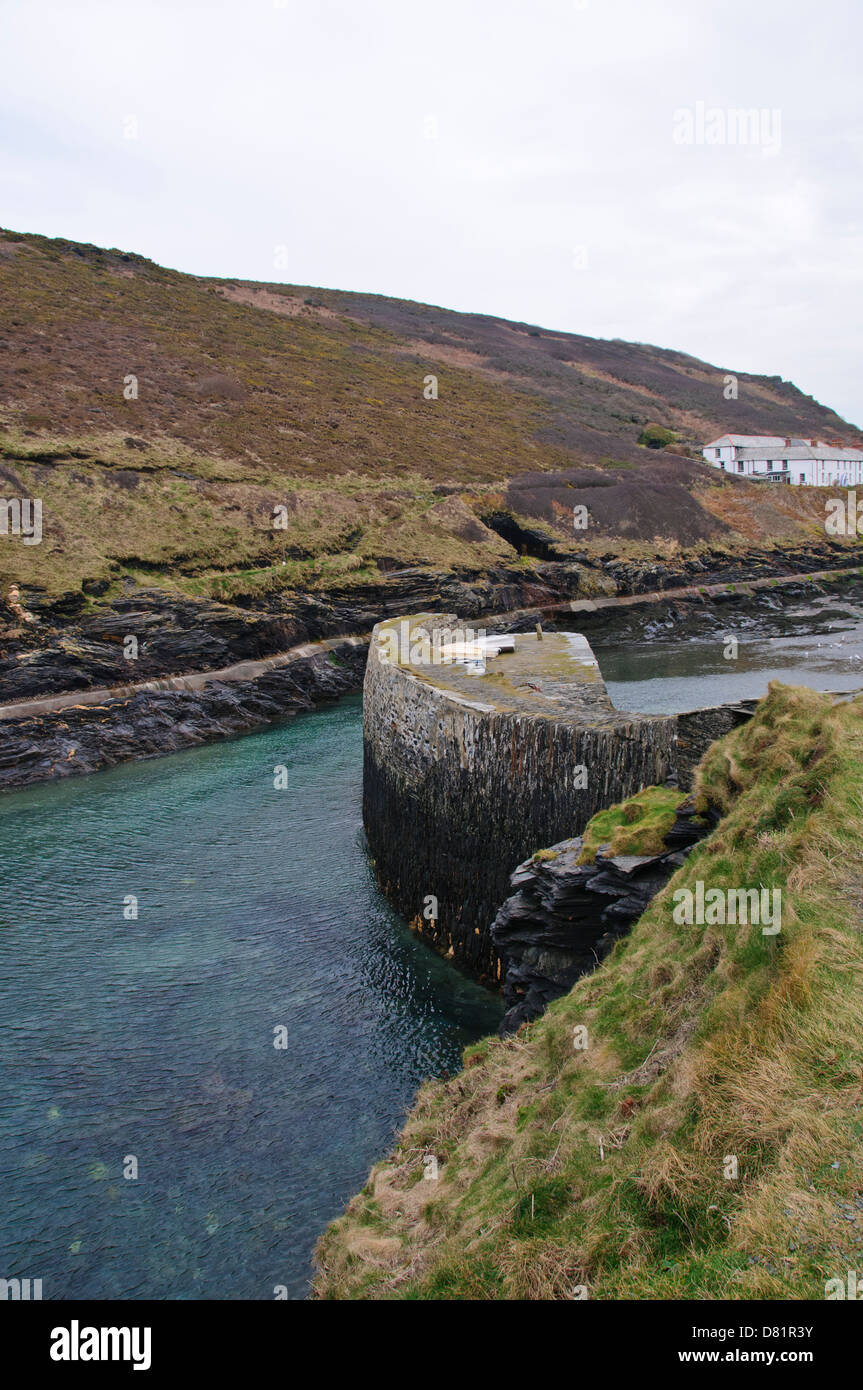 Boscastle, Cornwall, malerische Protectyed Hafen, National Trust, beliebtes Touristenziel, vorbehaltlich Sturzfluten in 2004 Stockfoto