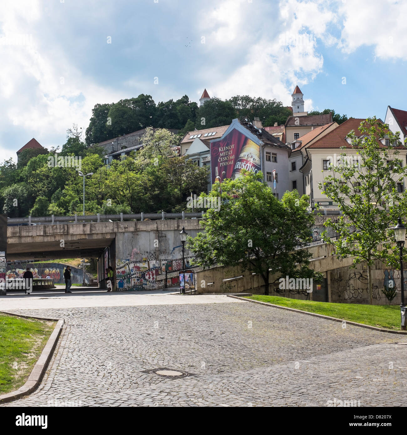 Burg von Bratislava in sonnigen Frühlingstag Stockfoto