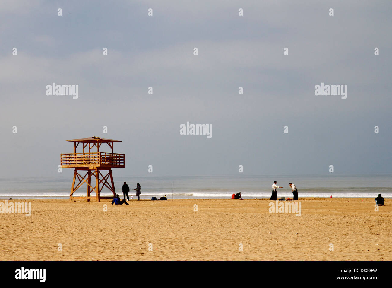 Agadir Beach-Szene Stockfoto