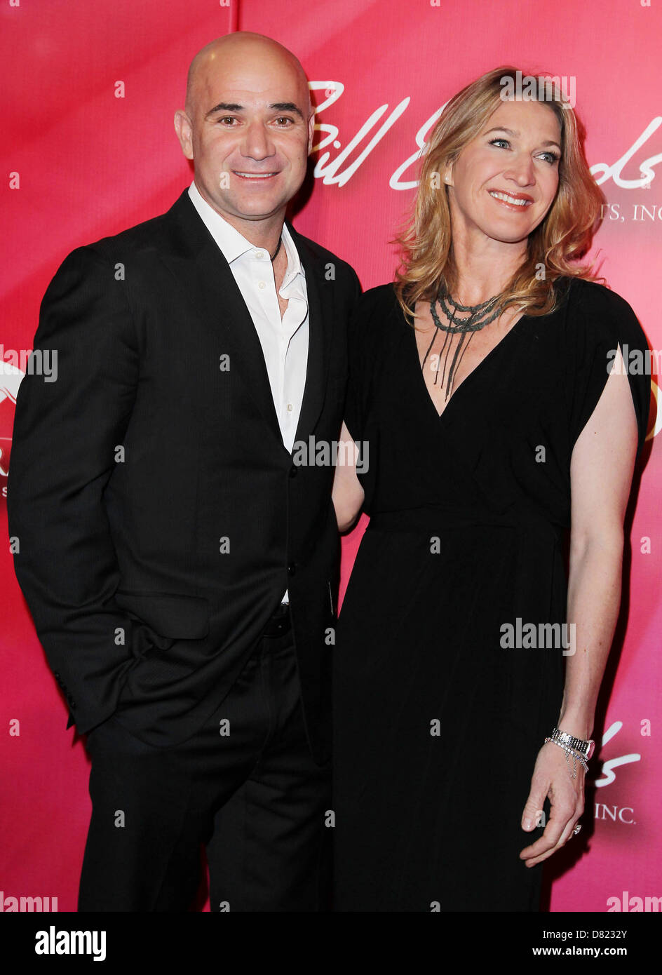 Andre Agassi und Steffi Graf halten Erinnerung lebendig "Power of Love Gala" im MGM Grand Garden Arena im MGM Grand Resort and Casino Stockfoto