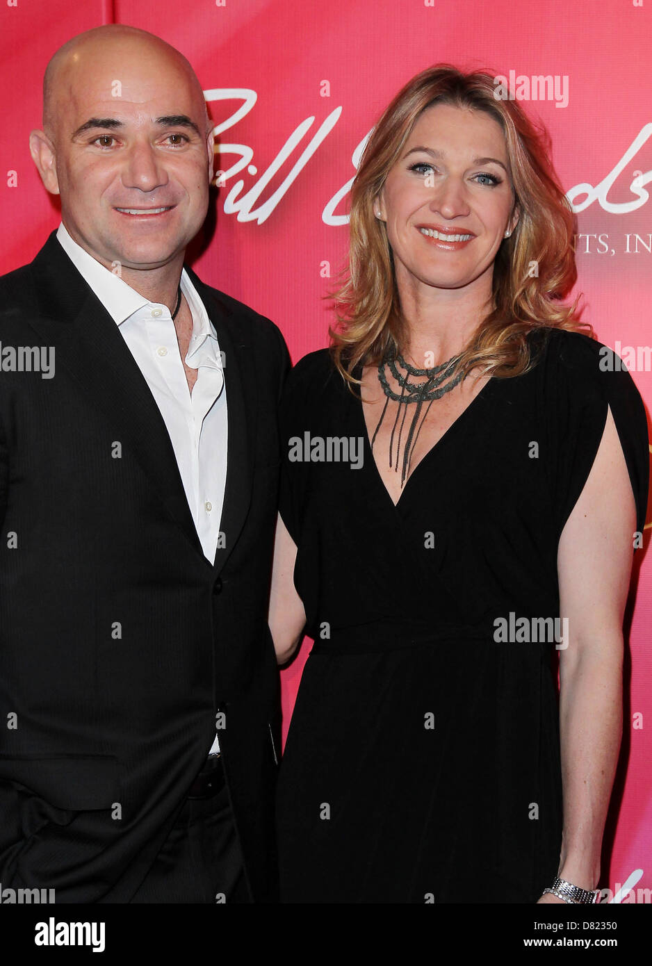Andre Agassi und Steffi Graf halten Erinnerung lebendig "Power of Love Gala" im MGM Grand Garden Arena im MGM Grand Resort and Casino Stockfoto