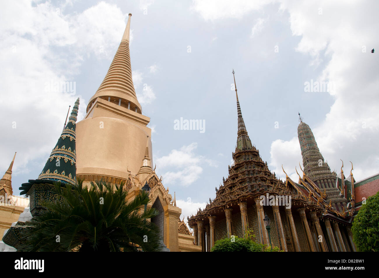 Goldene Pagode, Thailand, Bangkok, Grand Palace Stockfoto