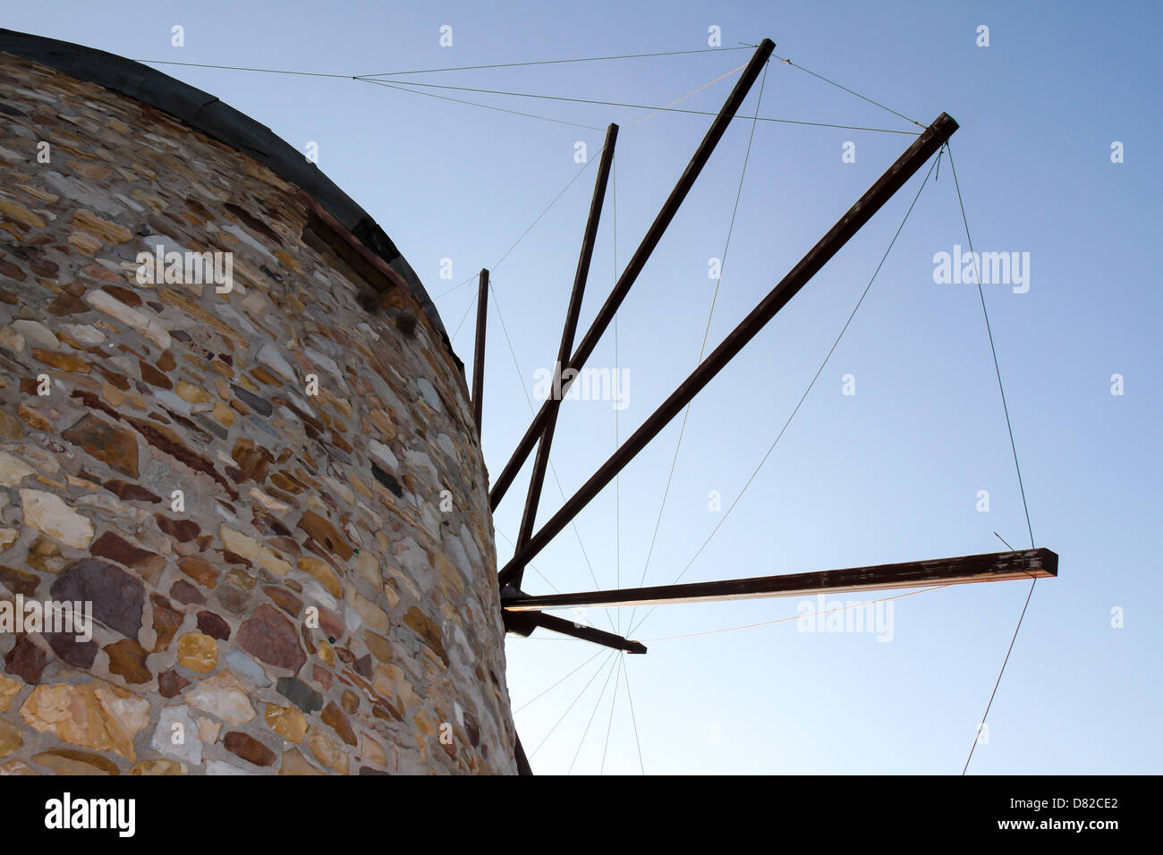 Griechische Windmühle Stockfoto