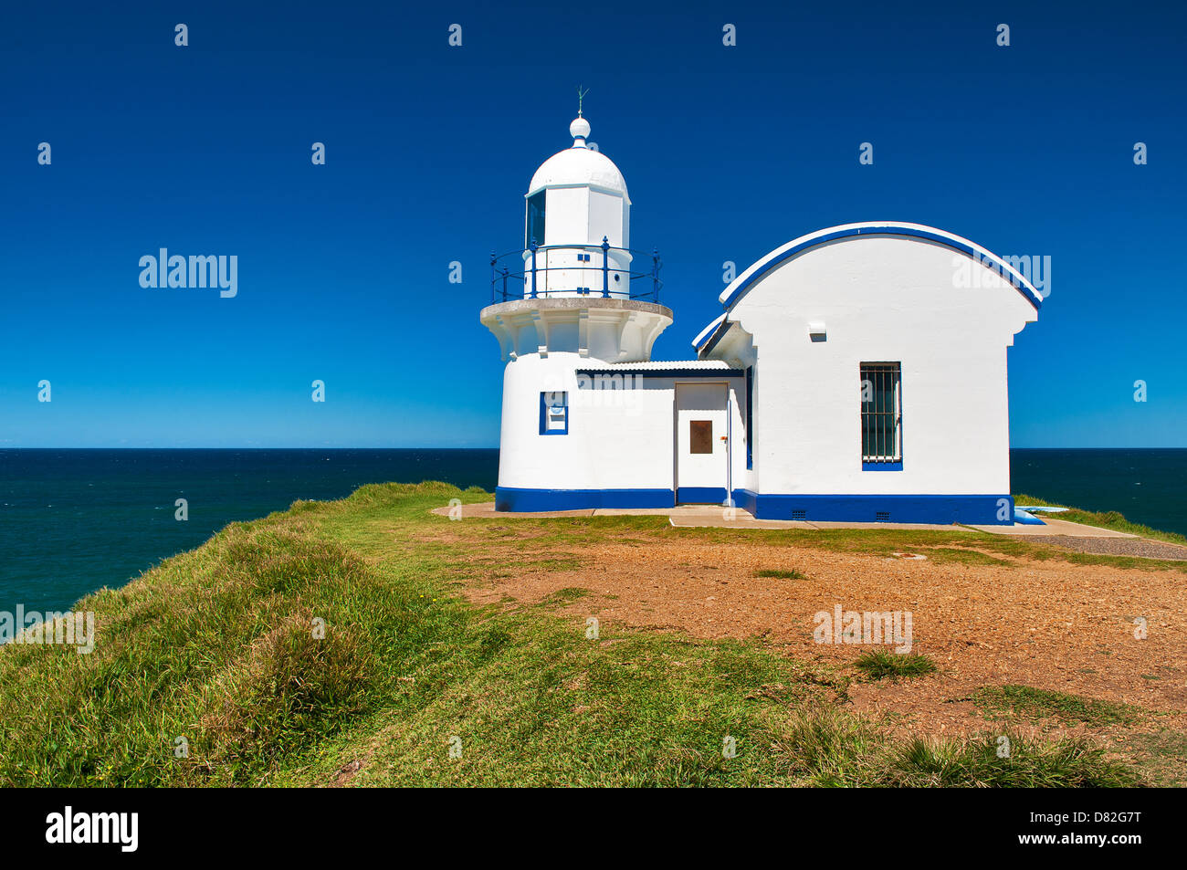 Port Macquarie Tacking Point Lighthouse ist Australien das dritte älteste Leuchtturm. Stockfoto