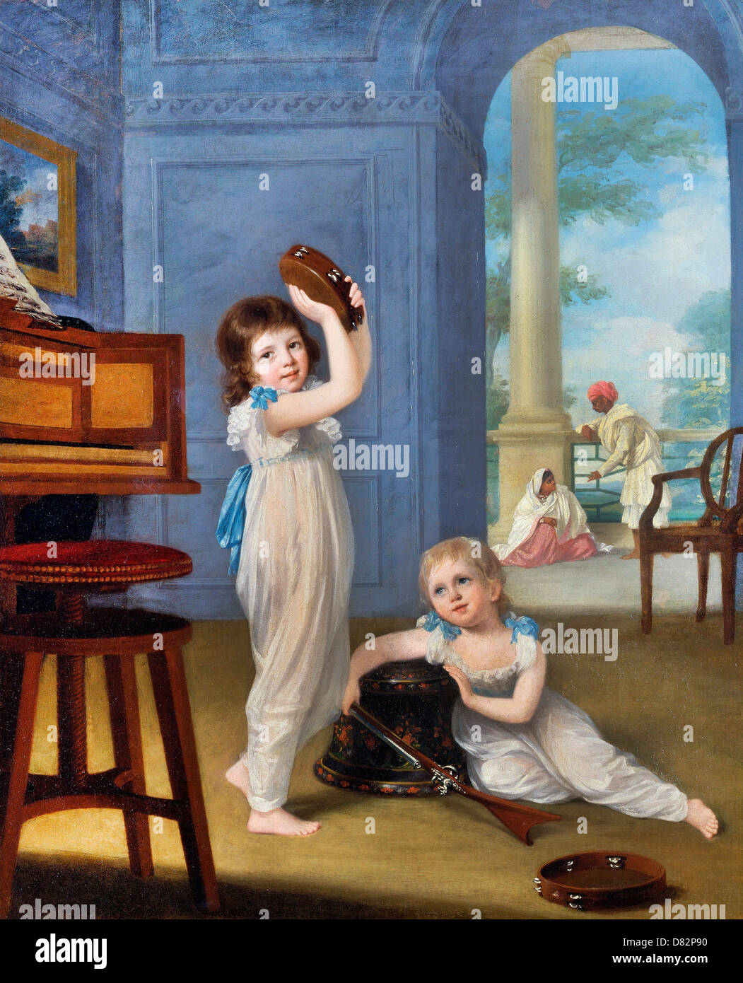 Arthur William Devis, Emily und George Mason 1794-1795 Öl auf Leinwand. Yale Center for British Art, New Haven, Connecticut, USA. Stockfoto
