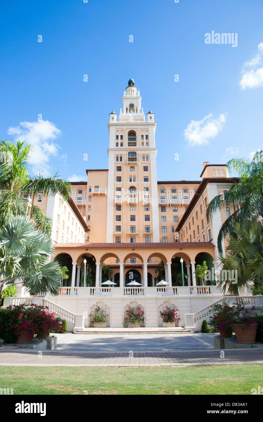 Das Biltmore Hotel in Coral Gables, FL. Stockfoto