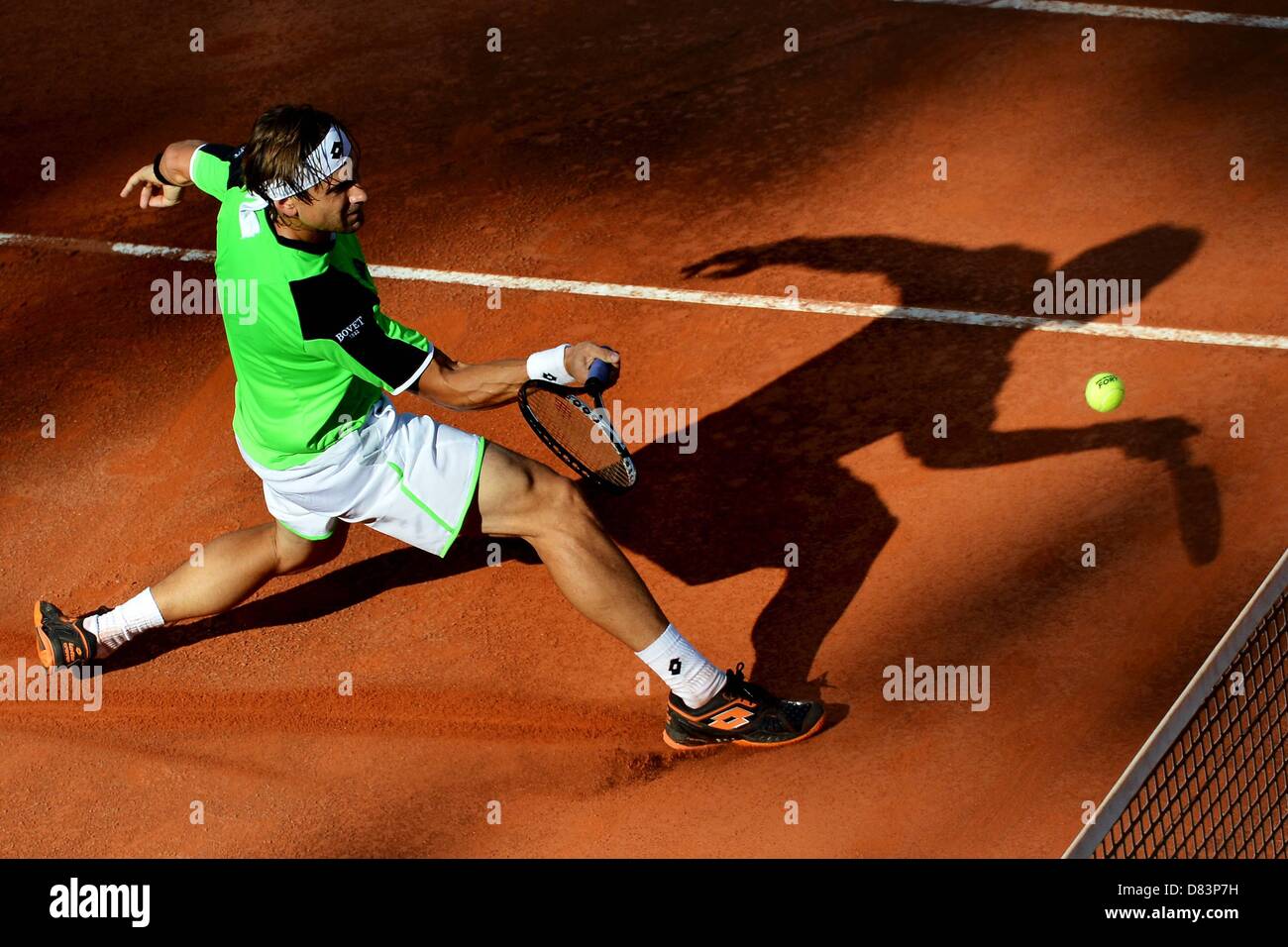Rom, Italien. 17. Mai 2013. Foro Italico Rom Masters ATP Herren-Tennisturnier David Ferrer Spanien. Bildnachweis: Aktion Plus Sportbilder / Alamy Live News Stockfoto