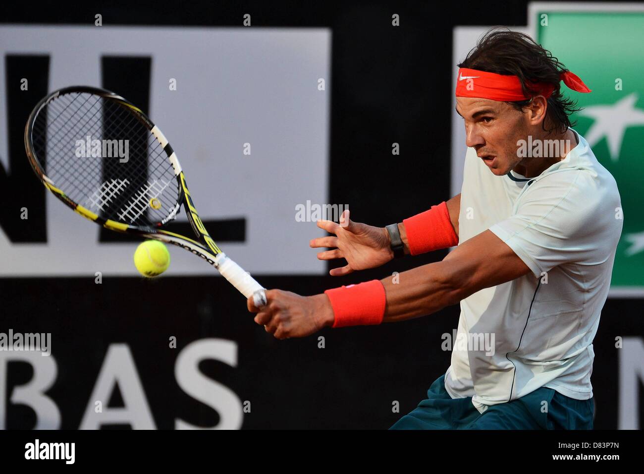 Rom, Italien. 17. Mai 2013. Foro Italico Rom Masters ATP Herren-Tennisturnier Rafael Nadal Spanien. Bildnachweis: Aktion Plus Sportbilder / Alamy Live News Stockfoto