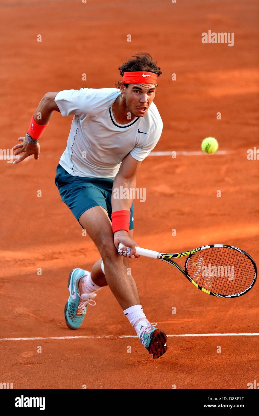 Rom, Italien. 17. Mai 2013. Foro Italico Rom Masters ATP Herren-Tennisturnier Rafael Nadal Spanien. Bildnachweis: Aktion Plus Sportbilder / Alamy Live News Stockfoto