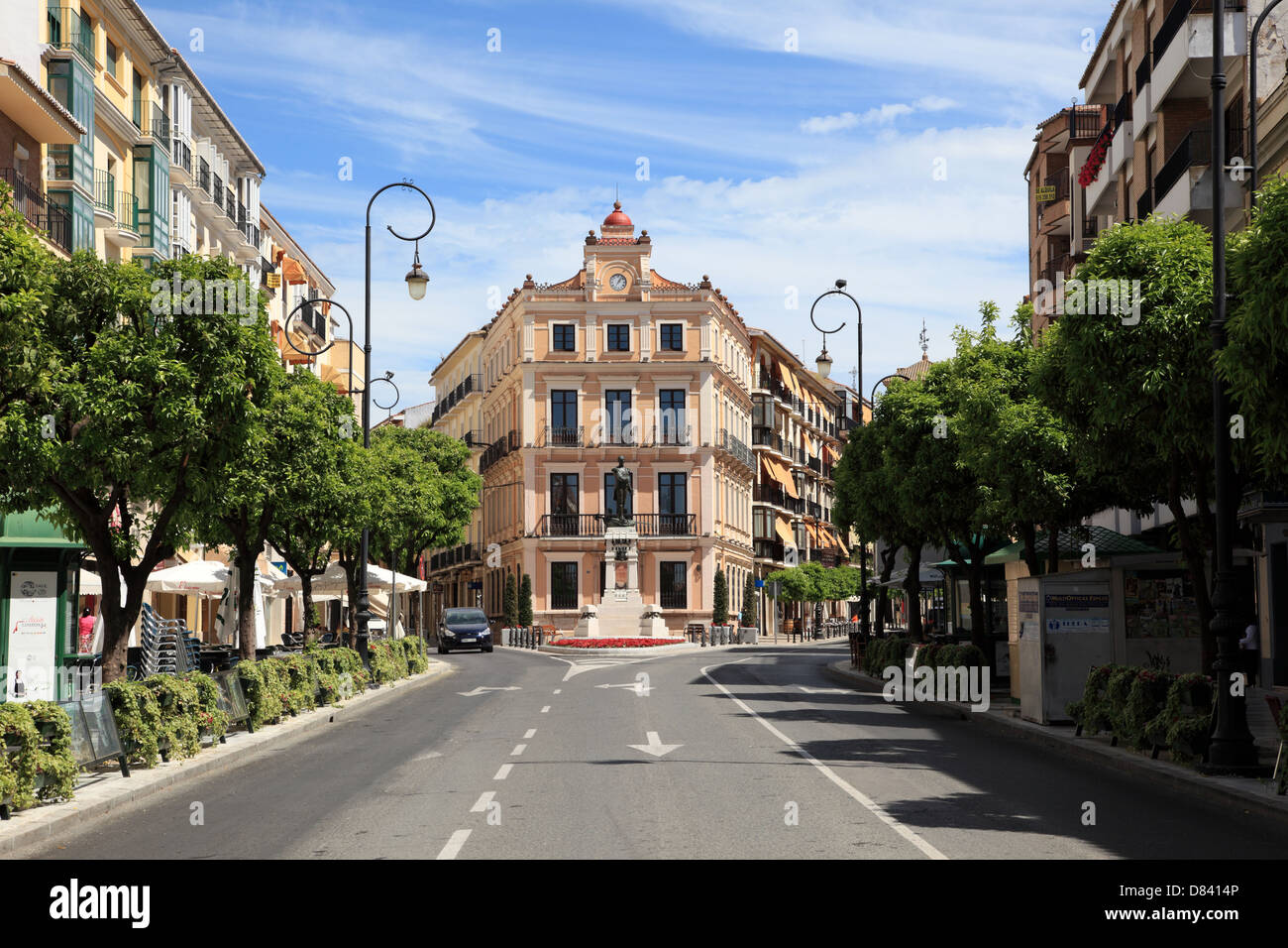 Straße in der andalusischen Stadt Antequera, Spanien Stockfoto