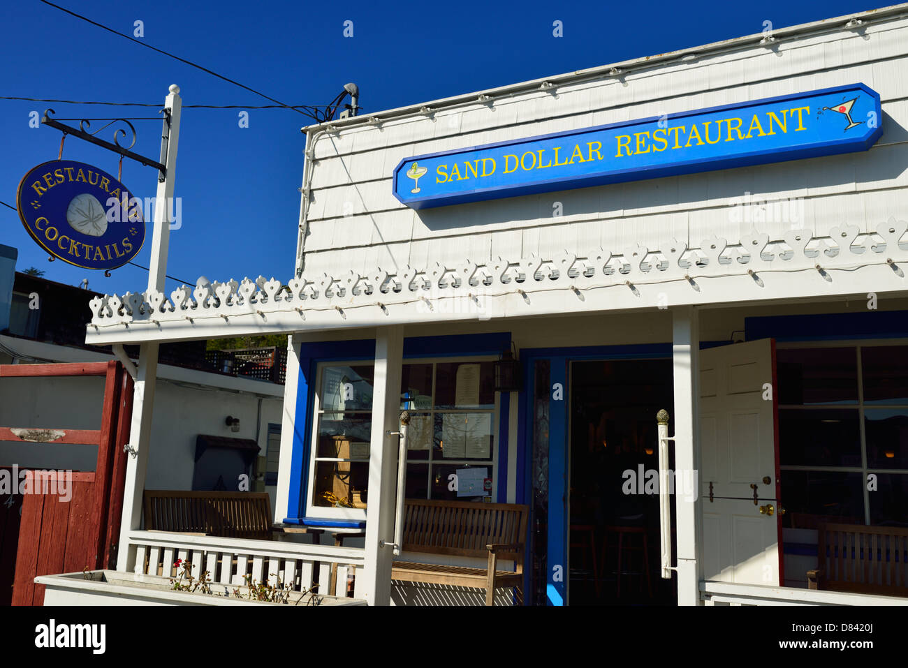 Das Sand Dollar Restaurant in Stinson Beach, Kalifornien CA Stockfoto