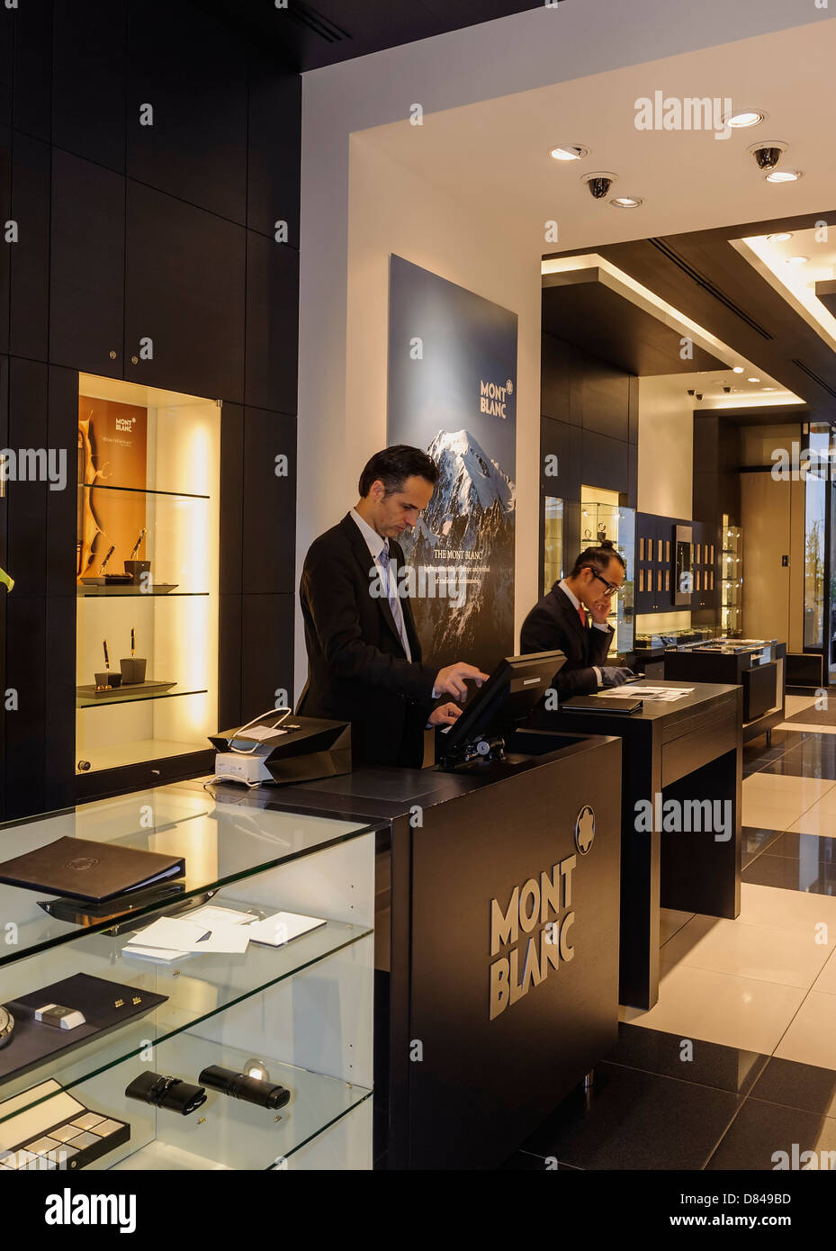 Montblanc Boutique, Neuer Wall 18, Hamburg, Deutschland Stockfotografie