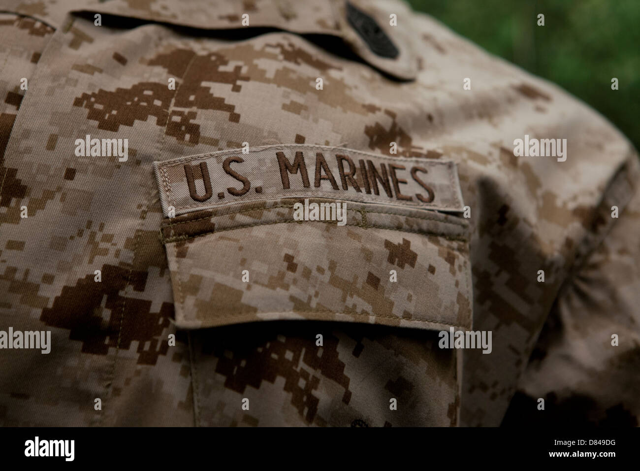 US Marine Corps Band auf einheitliche Bekämpfung Dienstprogramm Stockfoto