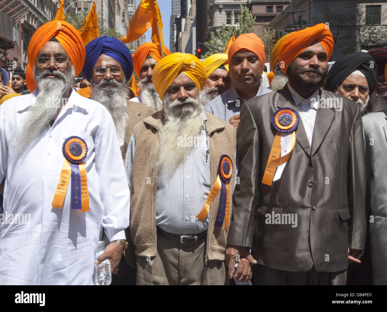 Jährliche Sikh Parade und Festival auf der Madison Avenue in New York