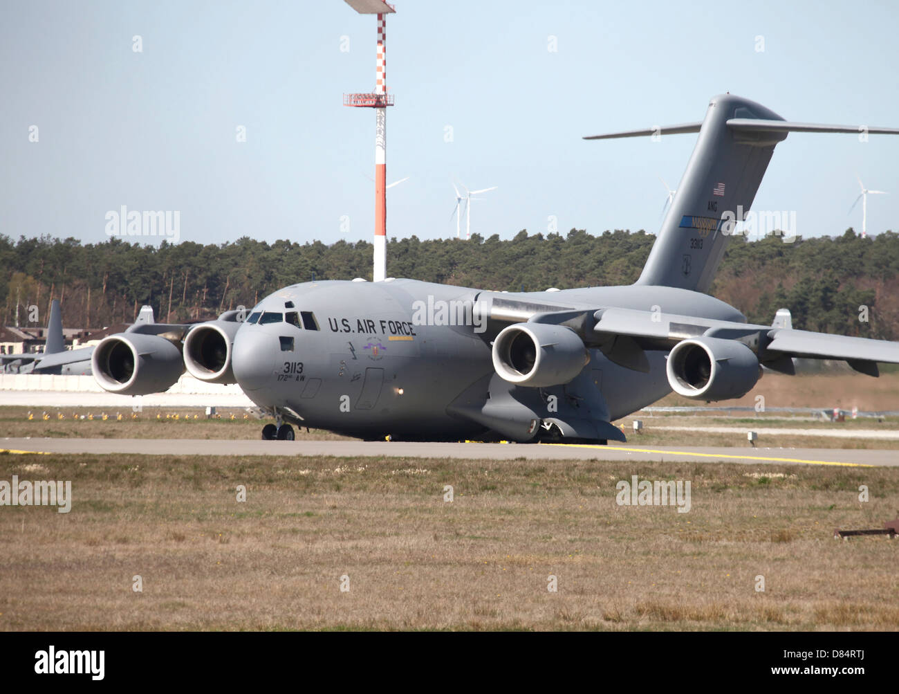 C-17A Globemaster in Ramstein Air Base, Deutschland Stockfoto