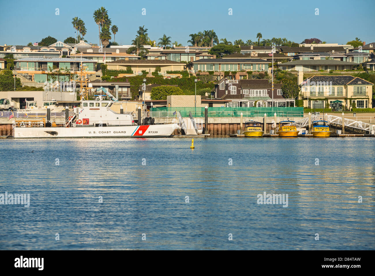 US Coast Guard Station in Newport Beach. Stockfoto