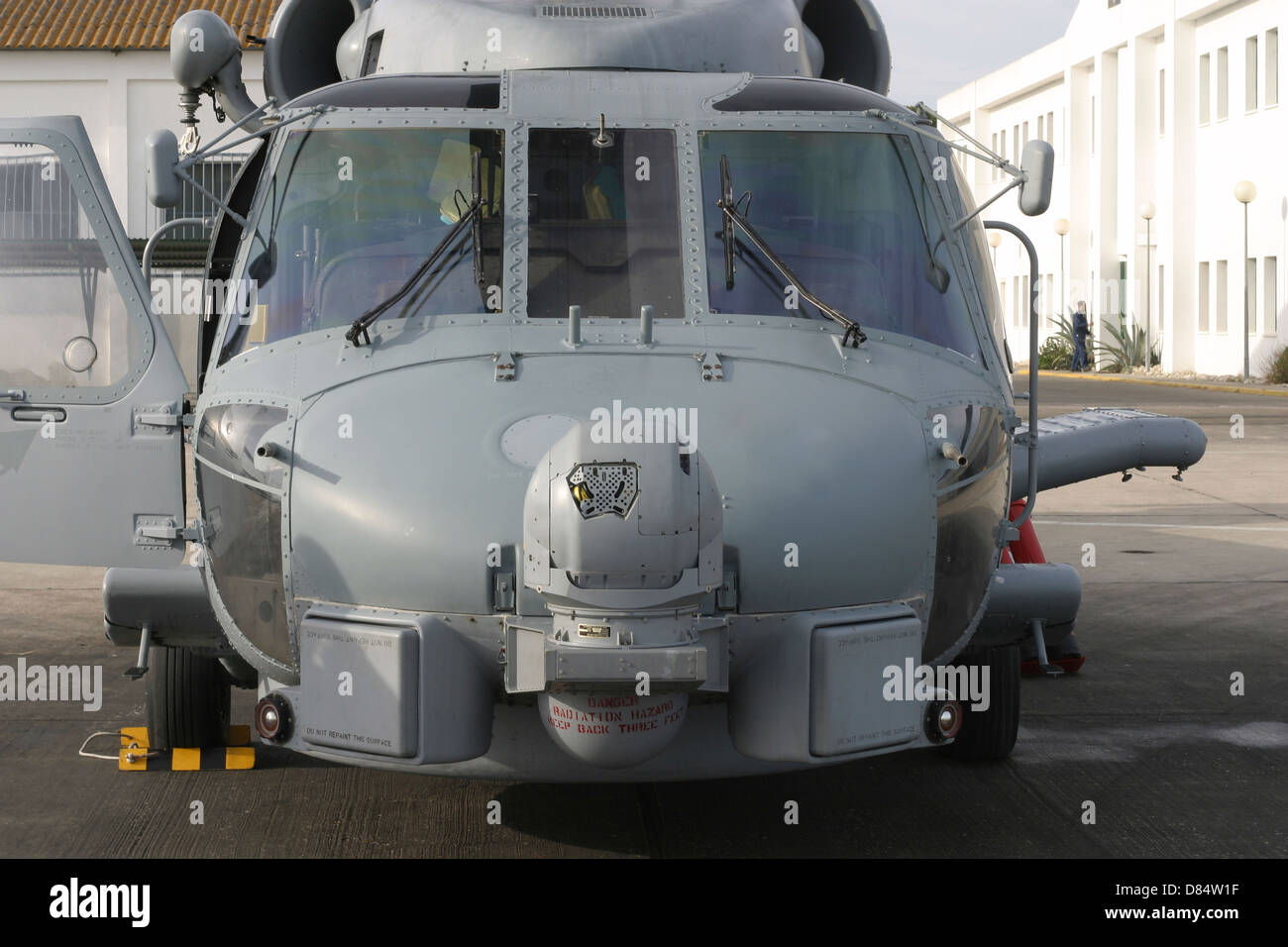 Ein SH-60 b Seahawk der spanischen Marine im Marinestützpunkt Rota, Spanien. Stockfoto