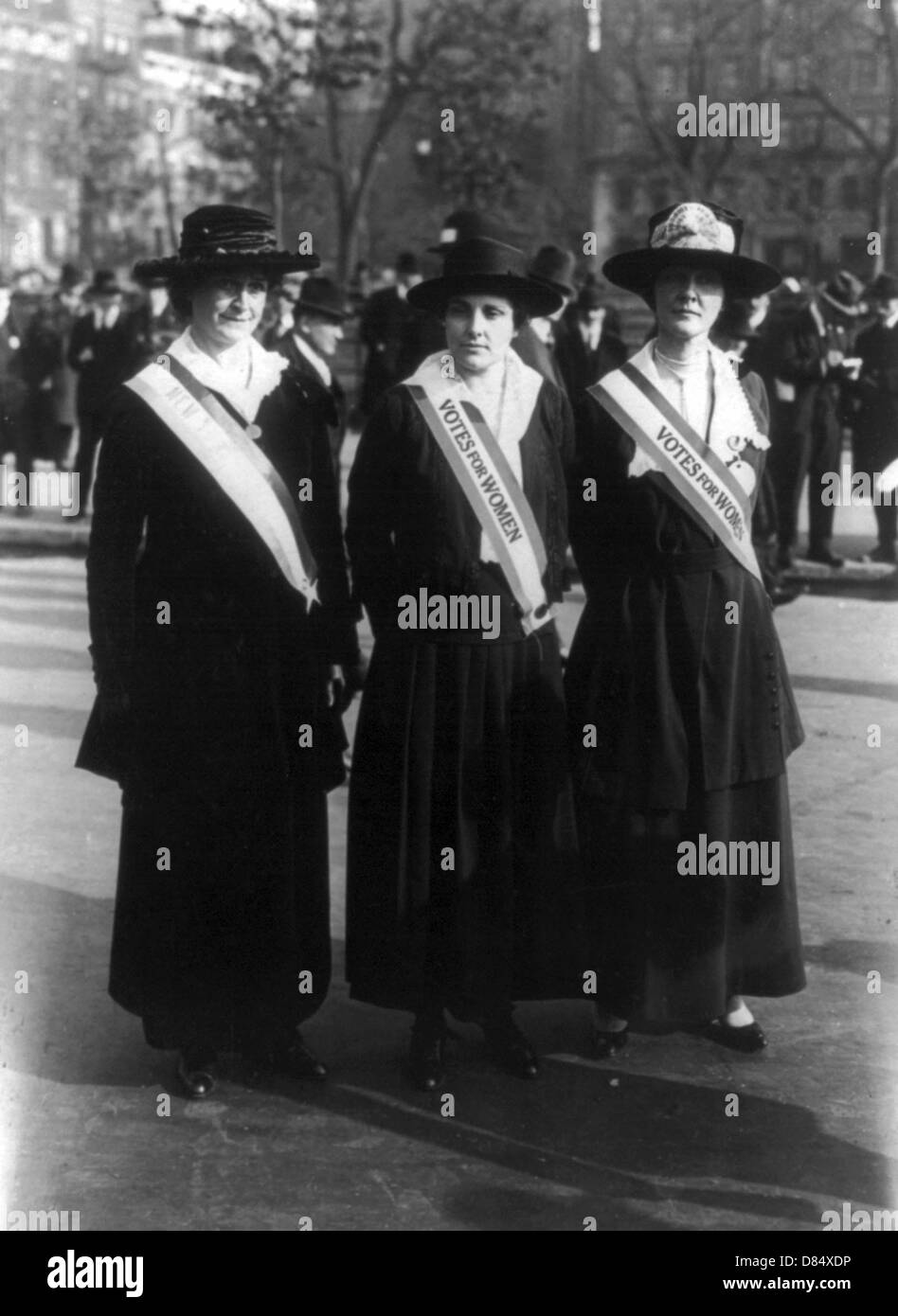 Suffragetten, Mrs John Blair, Frau N. de R. Whitehouse, Frau J.L. Laidlaw, USA Stockfoto