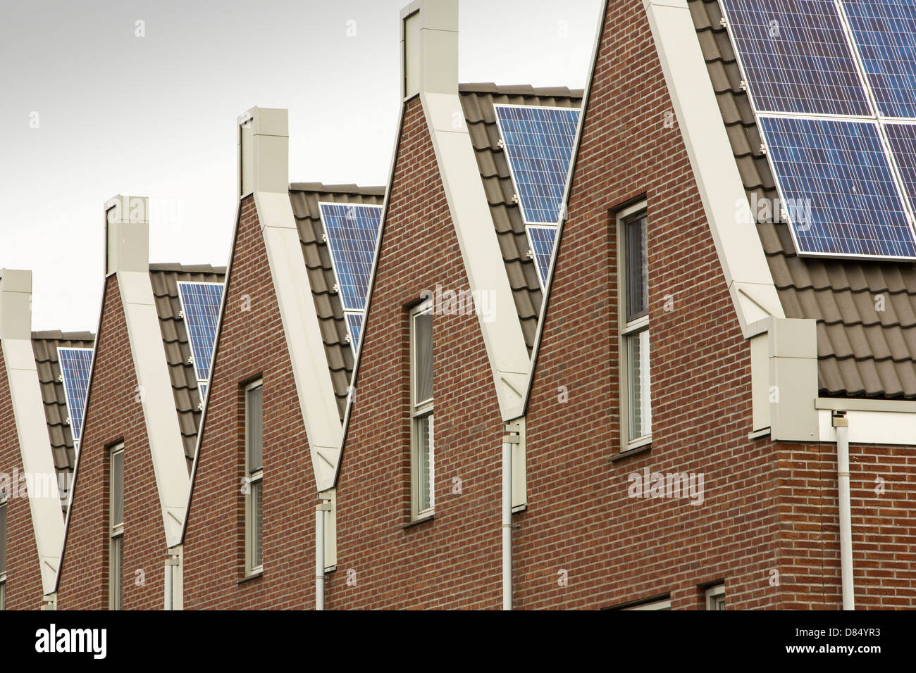 Sun City ein Suberb von Heerhugowaard in den Niederlanden, die Develped als solar Hot Spot hat, Stockfoto