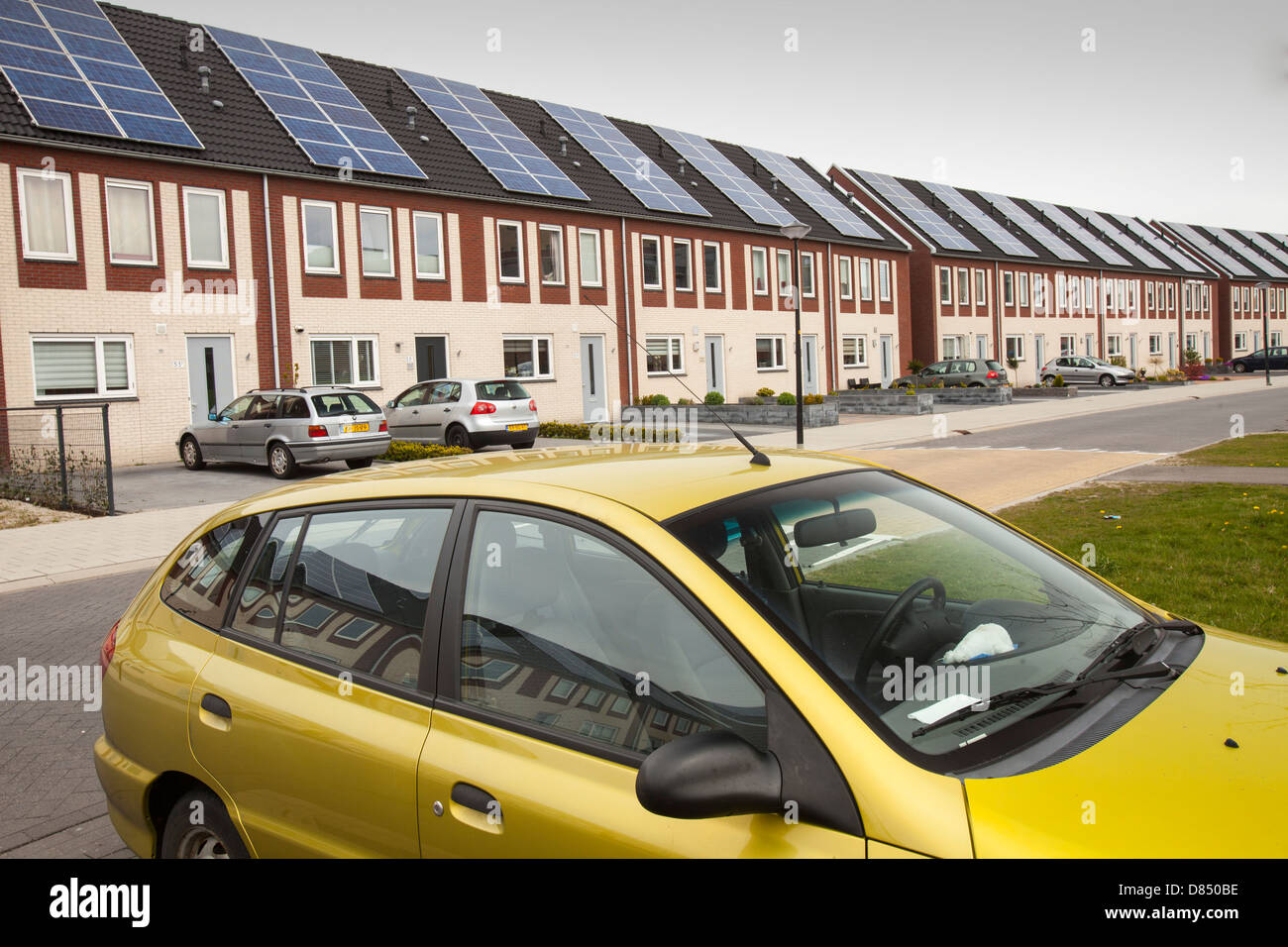 Sun City ein Suberb von Heerhugowaard in den Niederlanden, die Develped als solar Hot Spot hat Stockfoto