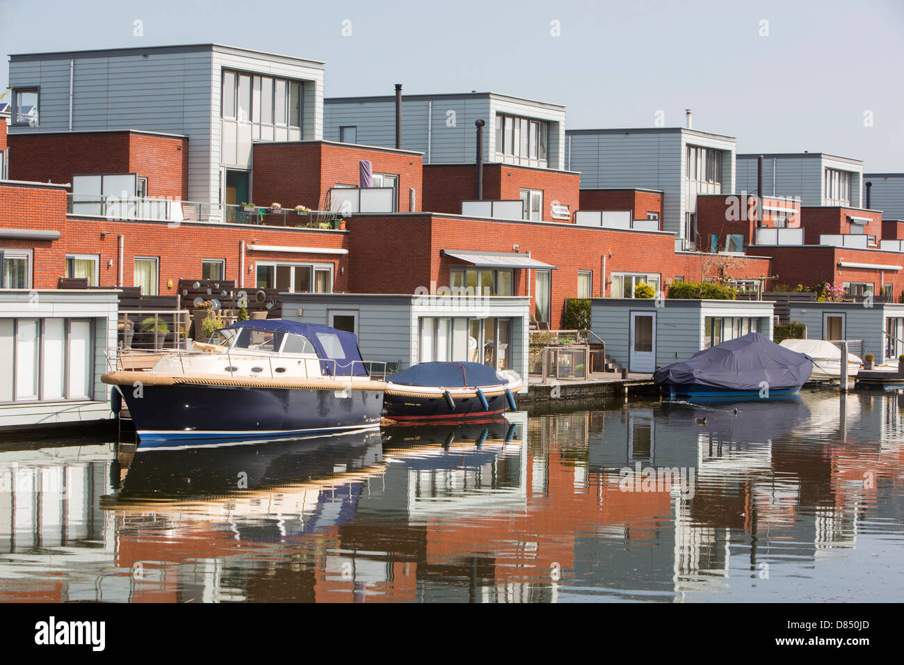 Almere in den Niederlanden, eine der grünsten Städte der Welt. Stockfoto