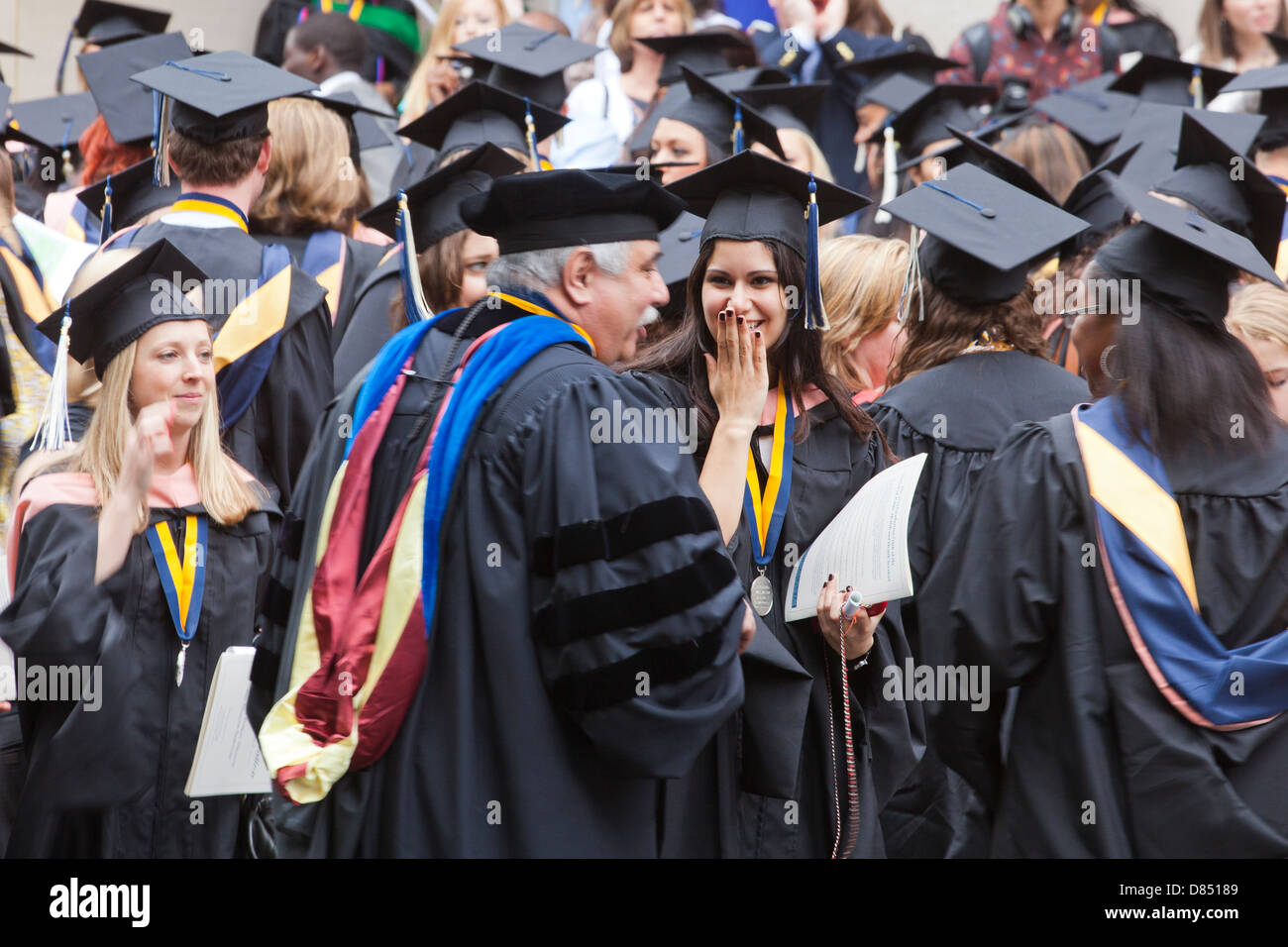 George Washington University graduates Stockfoto
