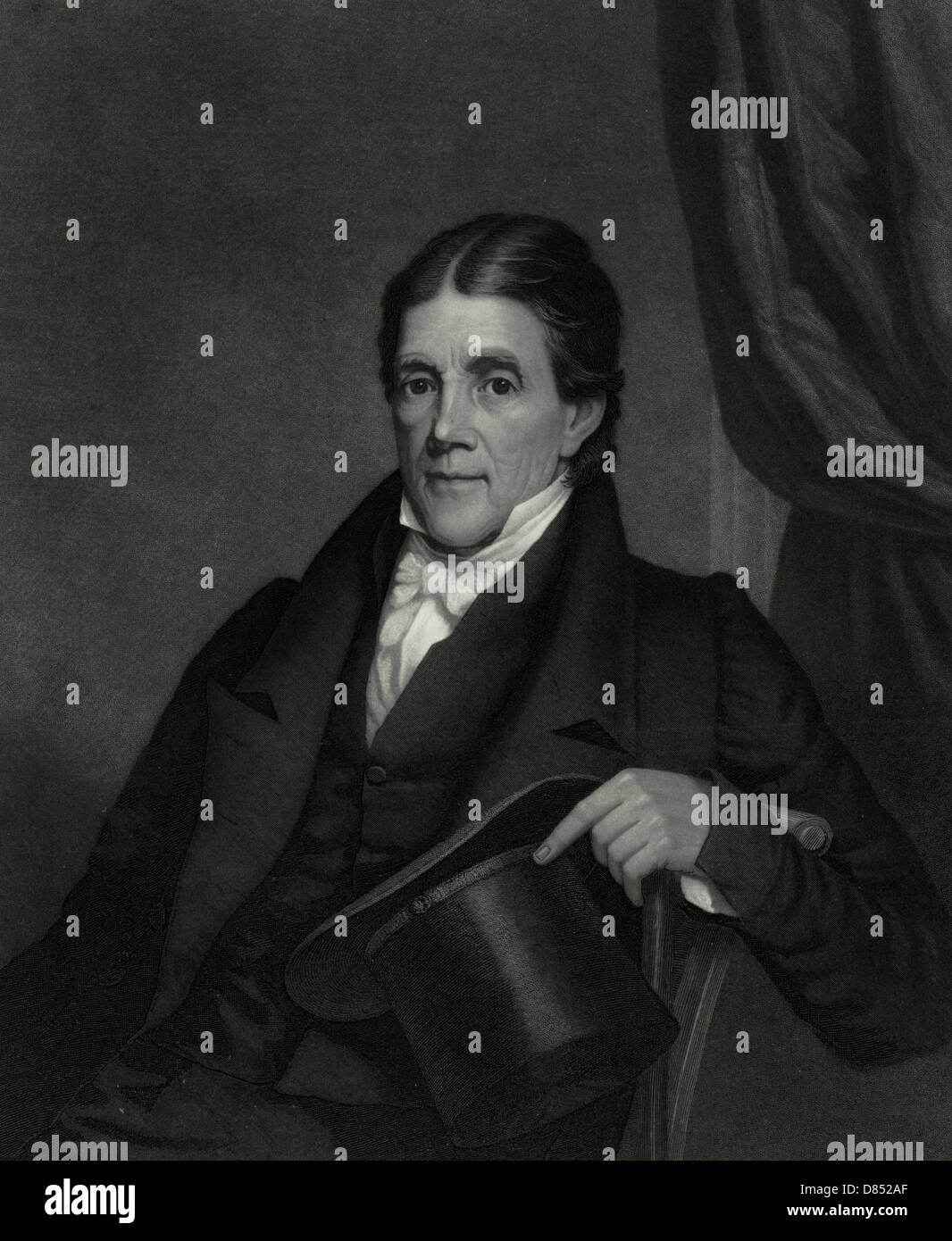 John Randolph von Roanoke, Virginia, aufgenommen während der Sitzung von der Virginia State Convention im Jahr 1831. Stockfoto