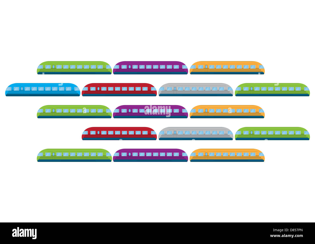 Zug-Vektor-illustration Stockfoto