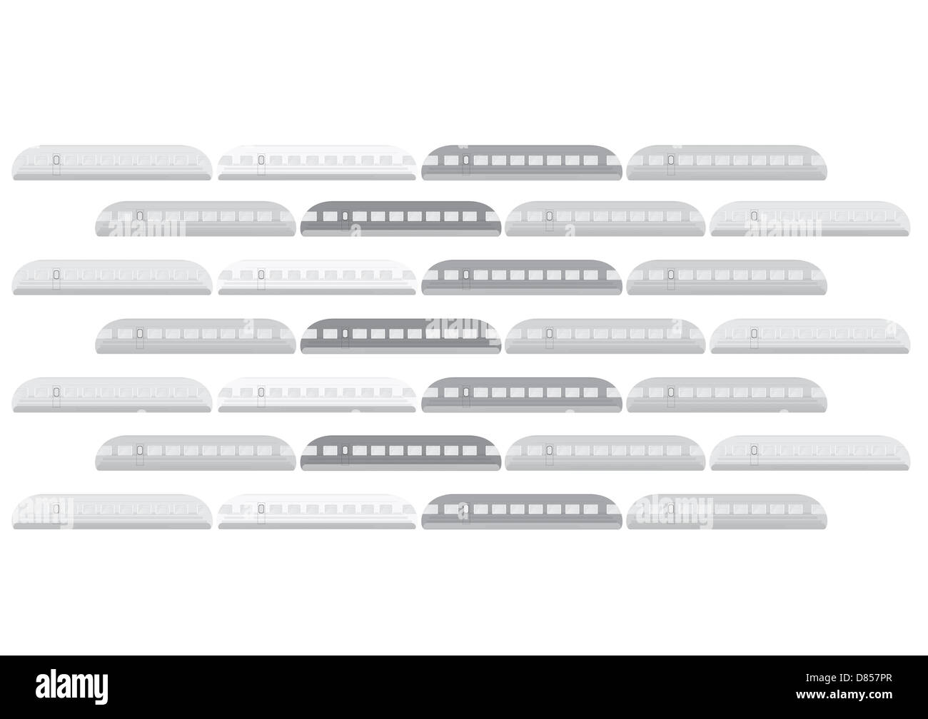 Zug-Vektor-illustration Stockfoto