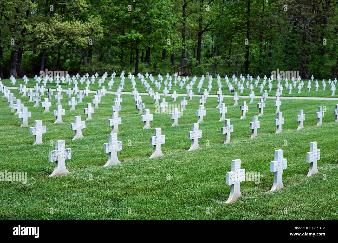 Friedhof für die Ordensgemeinschaft der Vinzentinerinnen von Nonnen, Elizabeth Seton Nationalheiligtum, Emmitsburg, Maryland, USA Stockfoto