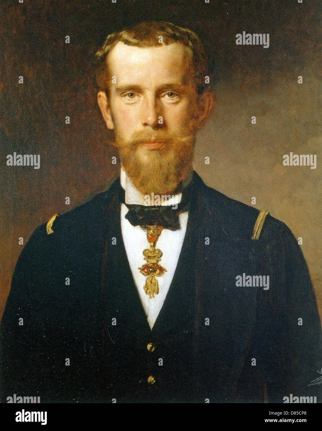 RUDOLF, Kronprinz von Österreich (1858-1889) von Heinrich von Angeli gemalt im Jahr 1885. Rudolf beging Selbstmord. Stockfoto