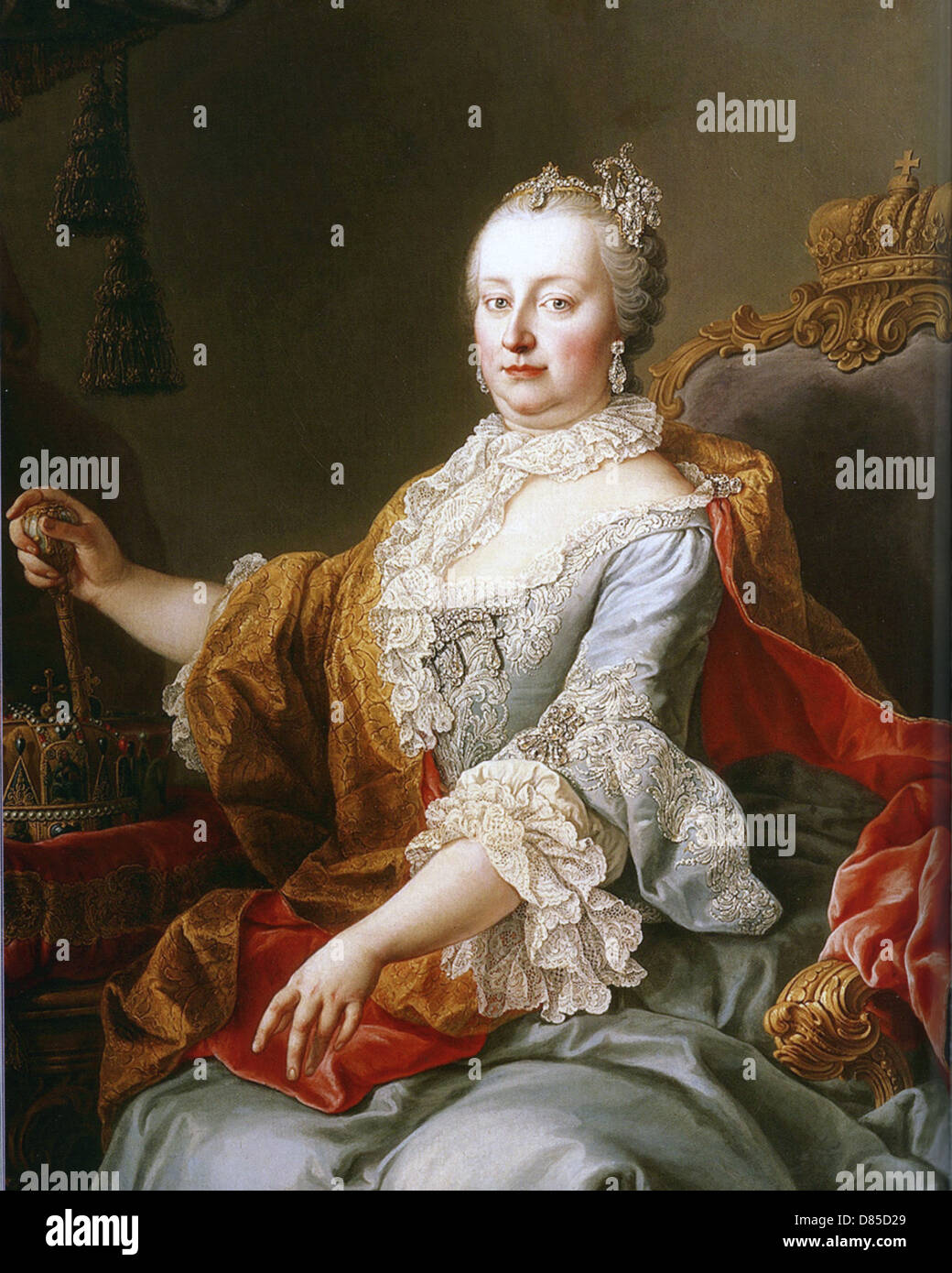 MARIA THERESA (1717-1780) nur Herrscherin des Habsburgerreiches gemalt im Jahre 1759 Stockfoto