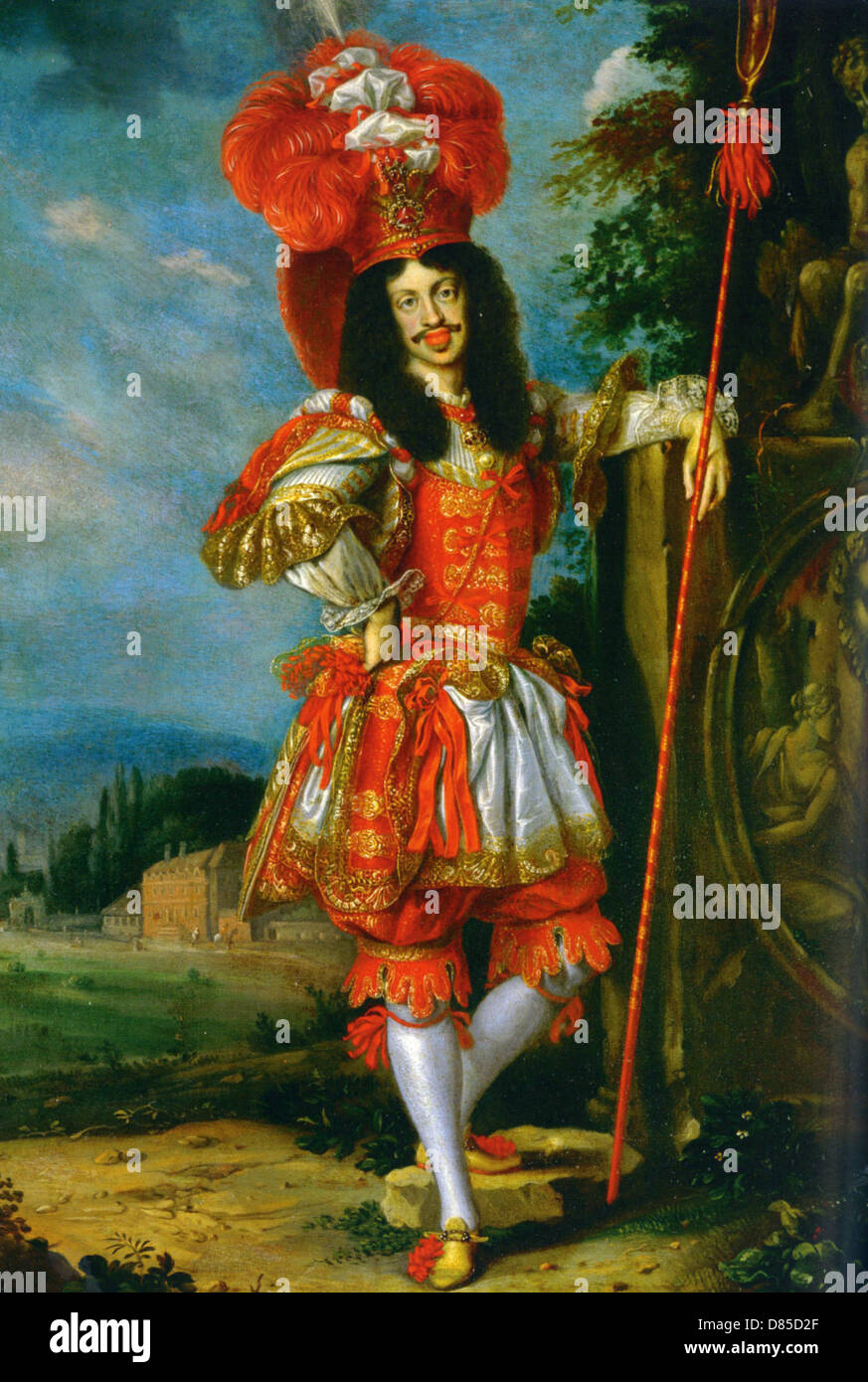 LEOPOLD I, Heiliger römischer Kaiser (1640-1705) in theatralische Tracht im Jahre 1667 als Acis in der Oper La Galatea Stockfoto
