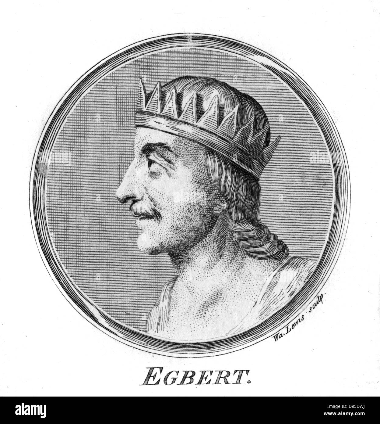 König Egbert von Wessex Stockfoto