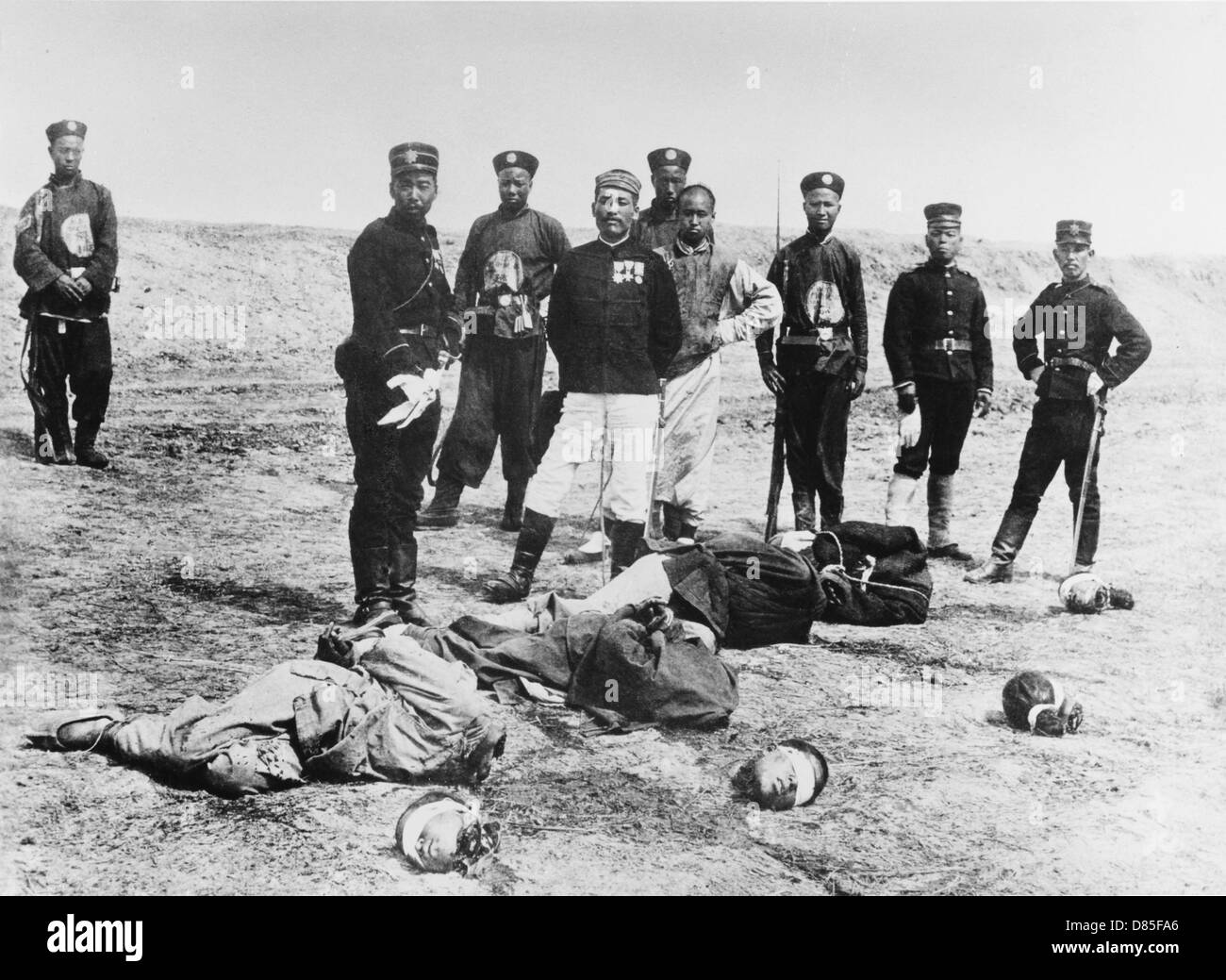 Hinrichtung von Boxer-Rebellen Stockfoto