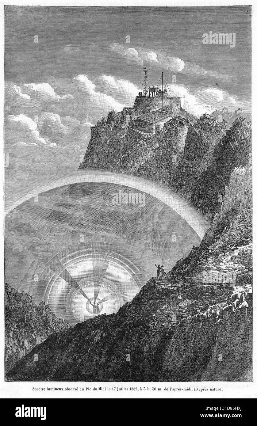 DAS GEBIRGE MIRAGE Stockfoto