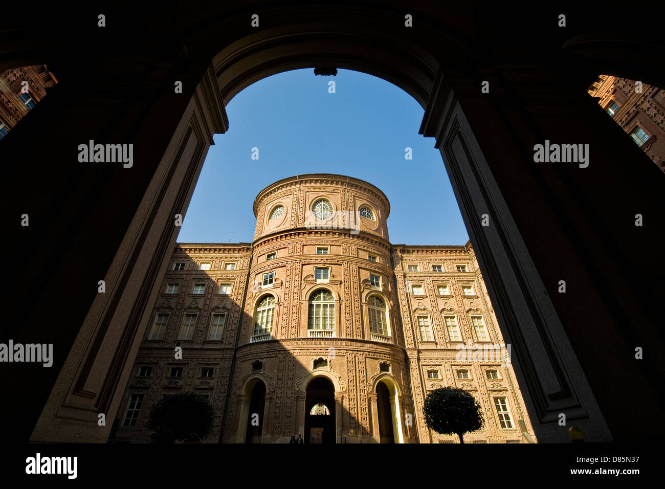 Italien Piemont Turin Carignano Palast Stockfoto